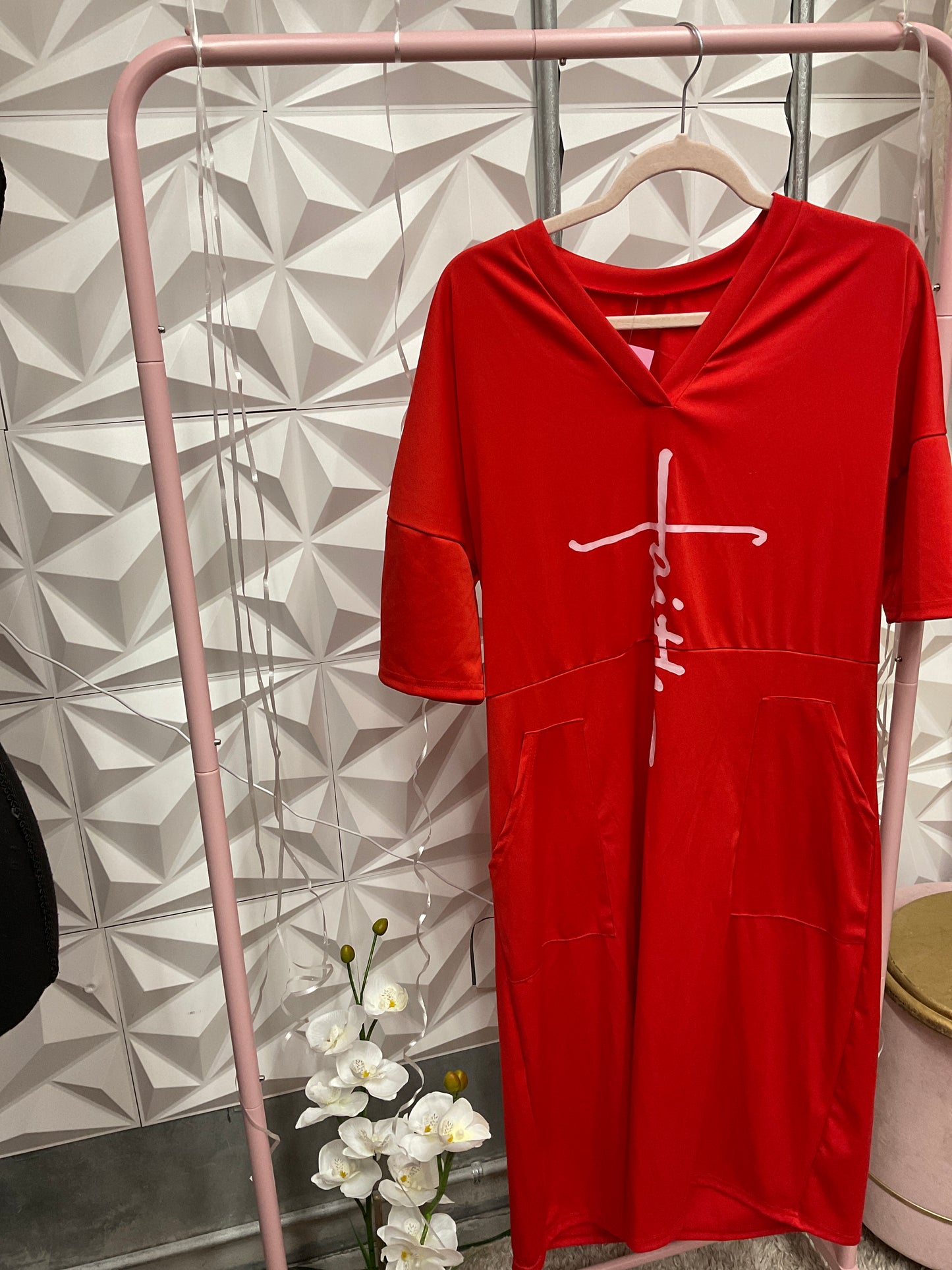 2/1 Lady Faith Red Dress Sz 1x