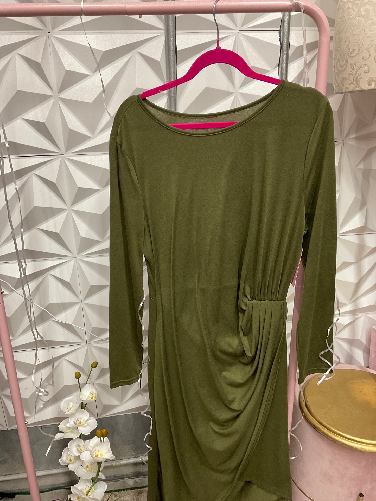 1/31 Lady Army Green Conture Dress sz 1x