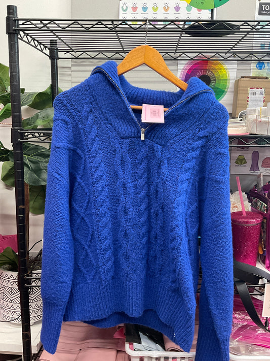 10/29 Lady Blue New Day Sweater Sz XL