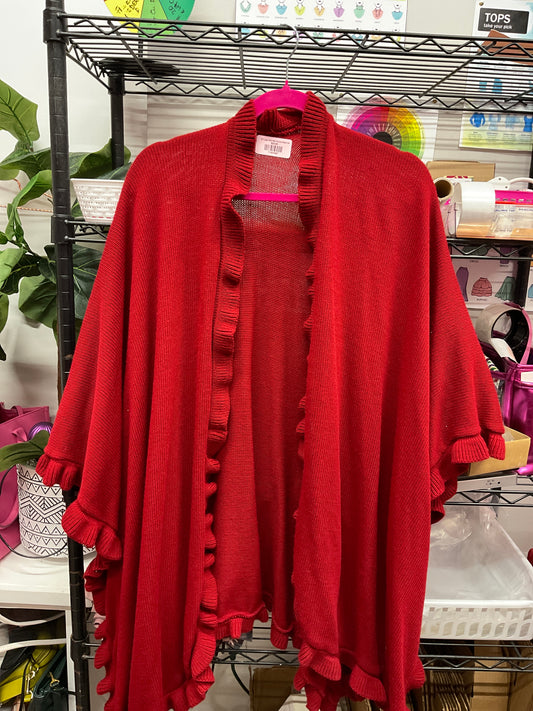 12/1 Lady Rich Red Poncho/Cape o/s