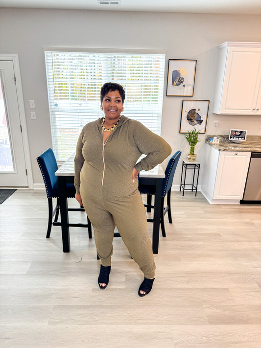 Lady Savage Olive Jumpsuit